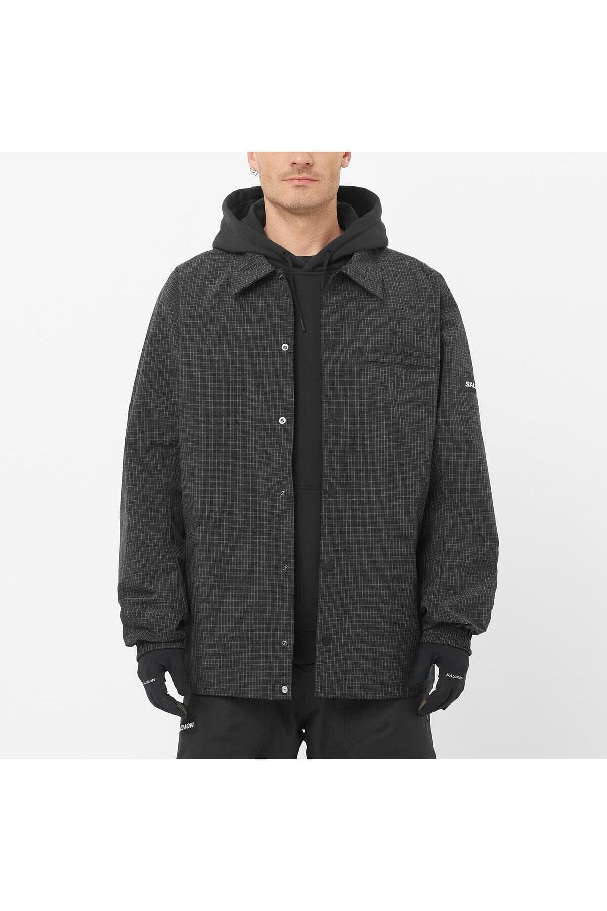 کاپشن اسکی سالومون مردانه پلی استر مشکی Regular/رگولار | Salomon LC2622000 BD — تصویر ۳