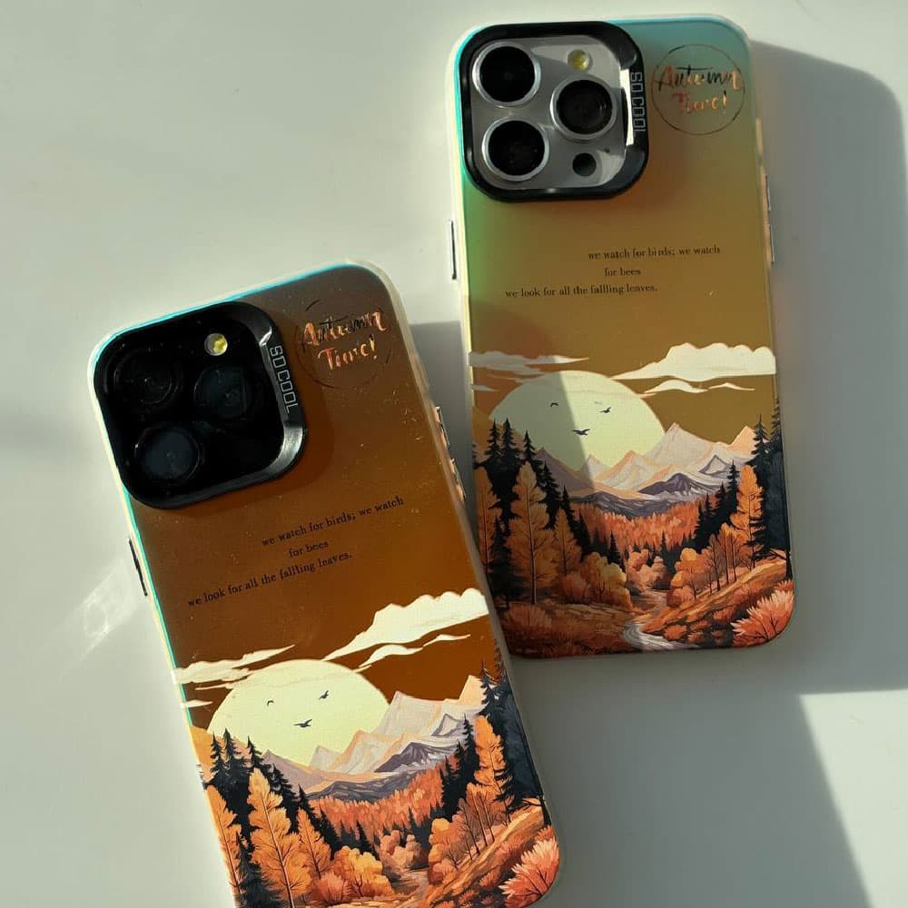قاب سوکول هولوگرامی طرح غروب پاییزی مناسب برای گوشی موبایل آیفون Apple iPhone 7 / 8 / X / Xs / X max / 11 / 11 Pro / 11 Pro Max / 12 / 12 Pro / 12 Pro Max / 13 / 13 Pro / 13 Pro Max / 14 / 14 Pro / 14 — تصویر ۲