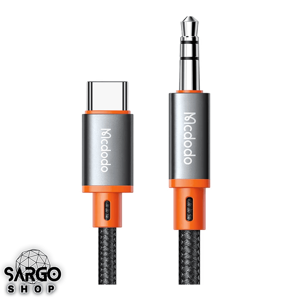 کابل تبدیل Type-C به AUX مک دودو (Mcdodo) مدل CA-0820 مشکی ۱۲۰ سانتیمتر