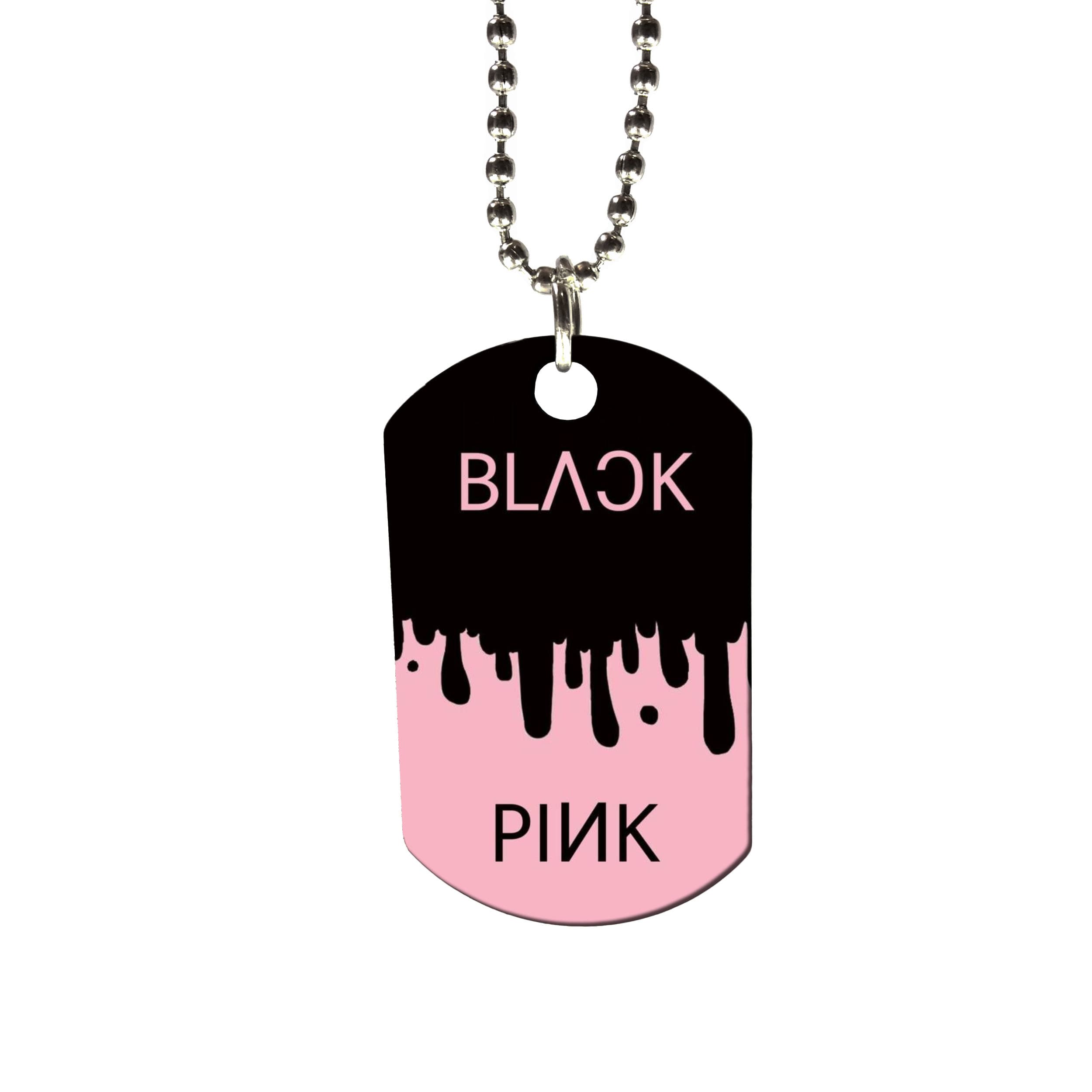 گردنبند استیل طرح گروه Black Pink کد G-33