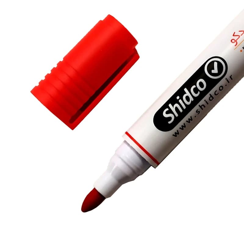 ماژیک قرمز سر گرد وایت برد شیدکو Shidco کد 70 — تصویر ۳
