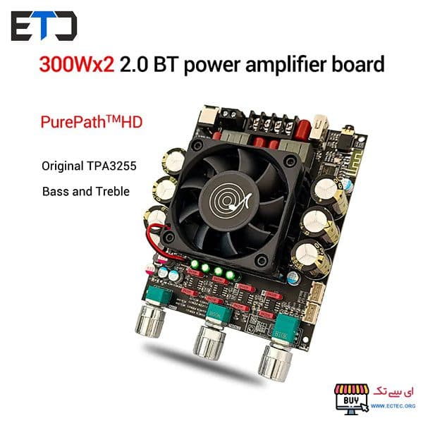 ماژول ZK-3002T آمپلی فایر 2×300 وات TPA3255 — تصویر ۲