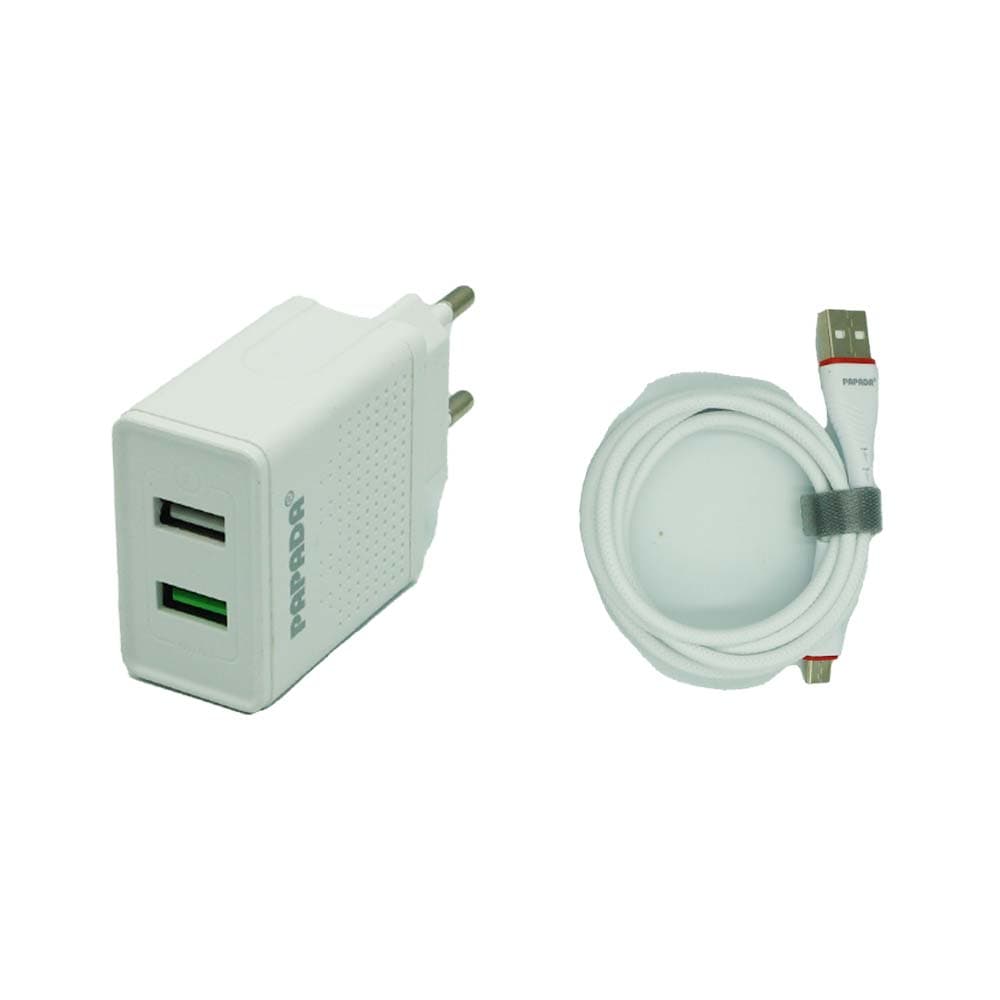 شارژر PAPADA دو پورت مدل PL-1001 فست QC3 — تصویر ۳