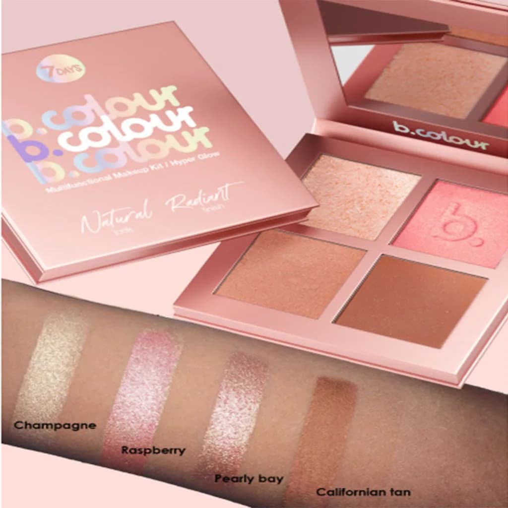 کیت آرایش 4 تکه سون دی b.colour-Hyper Glow — تصویر ۳
