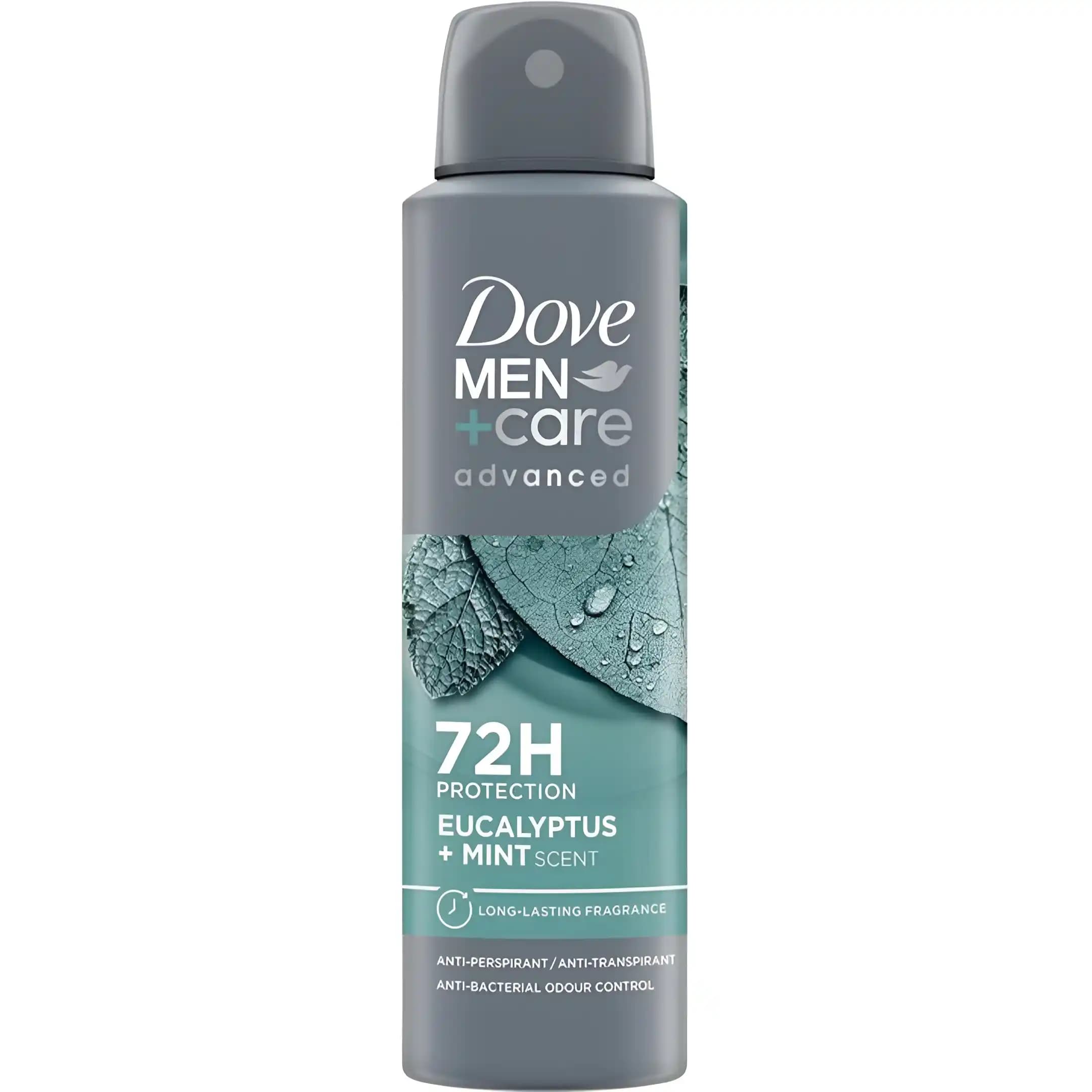 اسپری ضد تعریق مردانه داو 72 ساعته با رایحه نعنا و اکالیپتوس Dove Eucalyptus & Mint حجم 250 میل