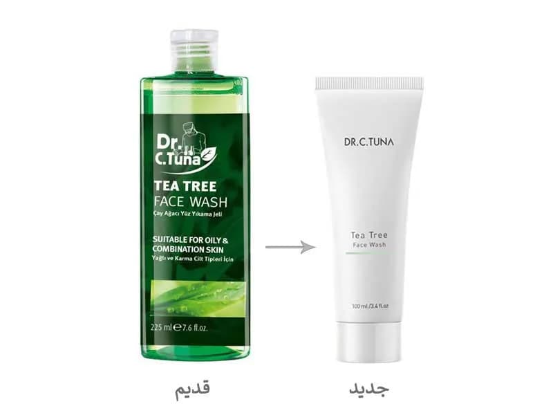 ژل شستشو پوست چرب درخت چای دکتر سی تونا فارماسی 100 میل — تصویر ۲