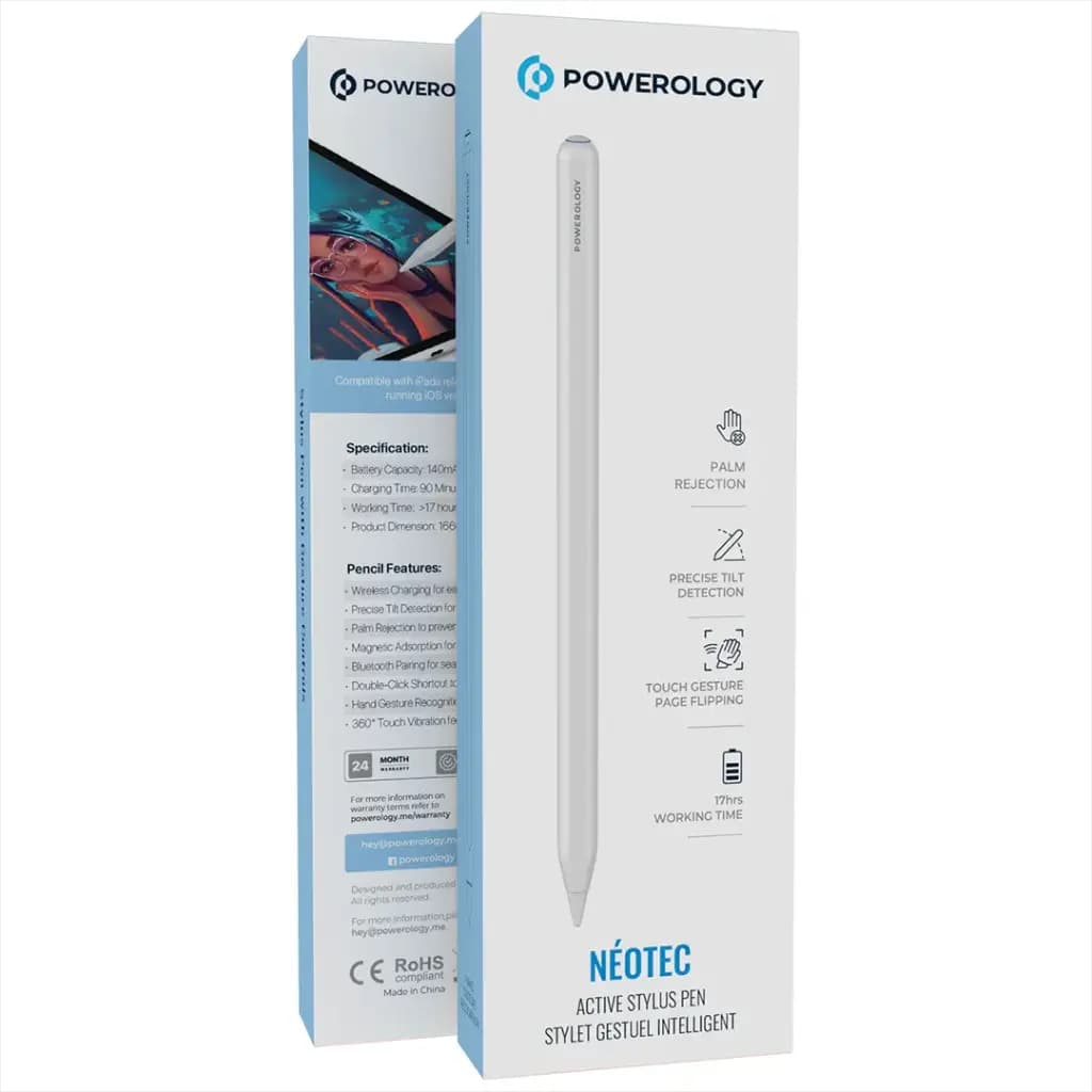 قلم لمسی پاورولوژی Neotec Active Stylus Pen PGBSTPNWH — تصویر ۲