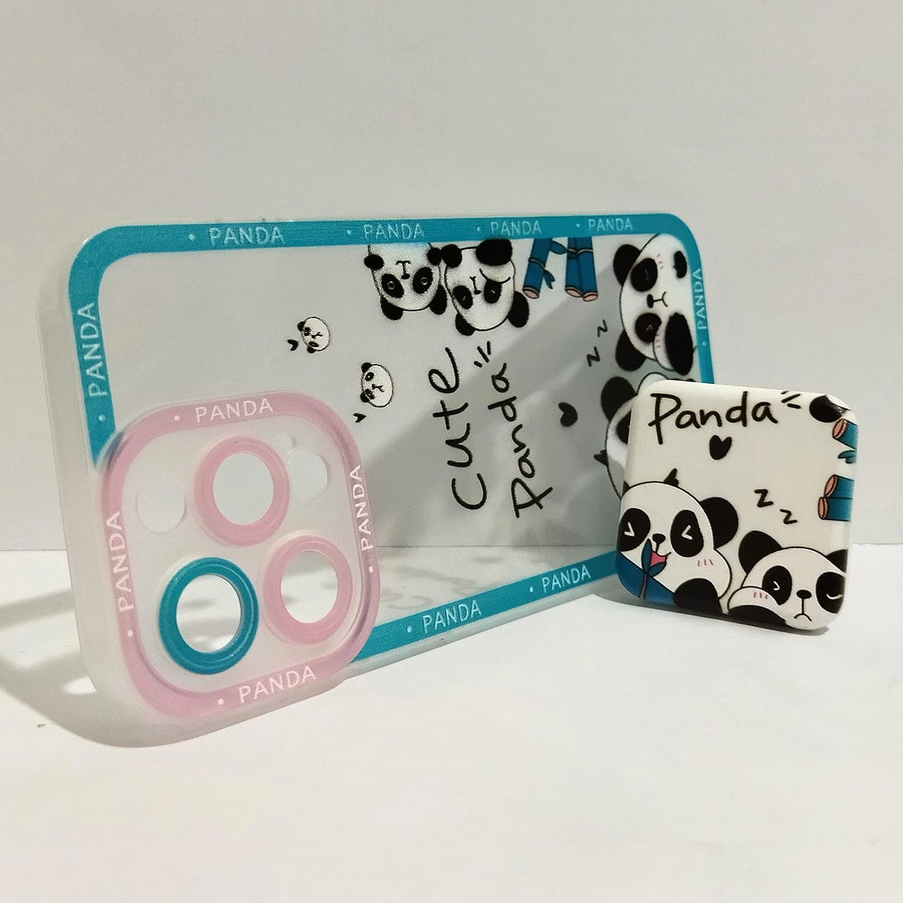 کاور کد 9603 مناسب برای گوشی موبایل آیفون iPhone 13 Pro پاپ سوکت دار طرح پاندا — تصویر ۲