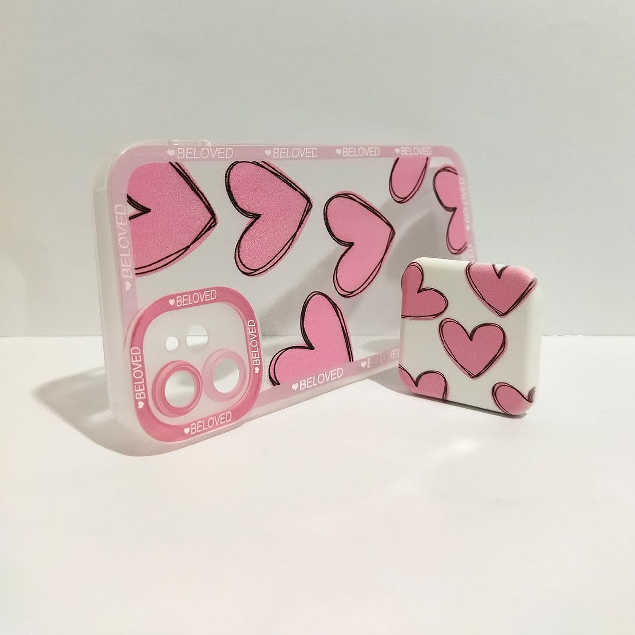 کاور کد 7602 مناسب برای گوشی موبایل آیفون iPhone 11 پاپ سوکت دار طرح قلب — تصویر ۲