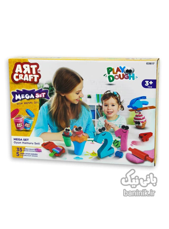 خمیر بازی 4در1 آرت کرفت مگا ست Art Craft Play Dough — تصویر ۵