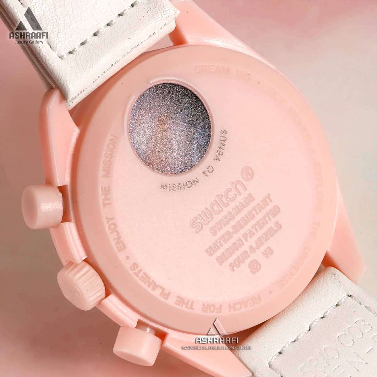 ساعت امگا سواچ صورتی Omega x Swatch Speedmaster VEN-S — تصویر ۵