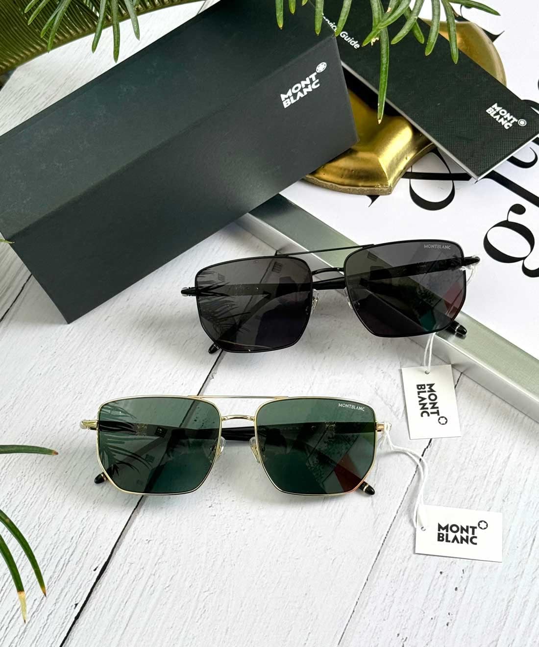 عینک آفتابی مونت بلانک مدل MONT BLANC MB0347S (sl) — تصویر ۳