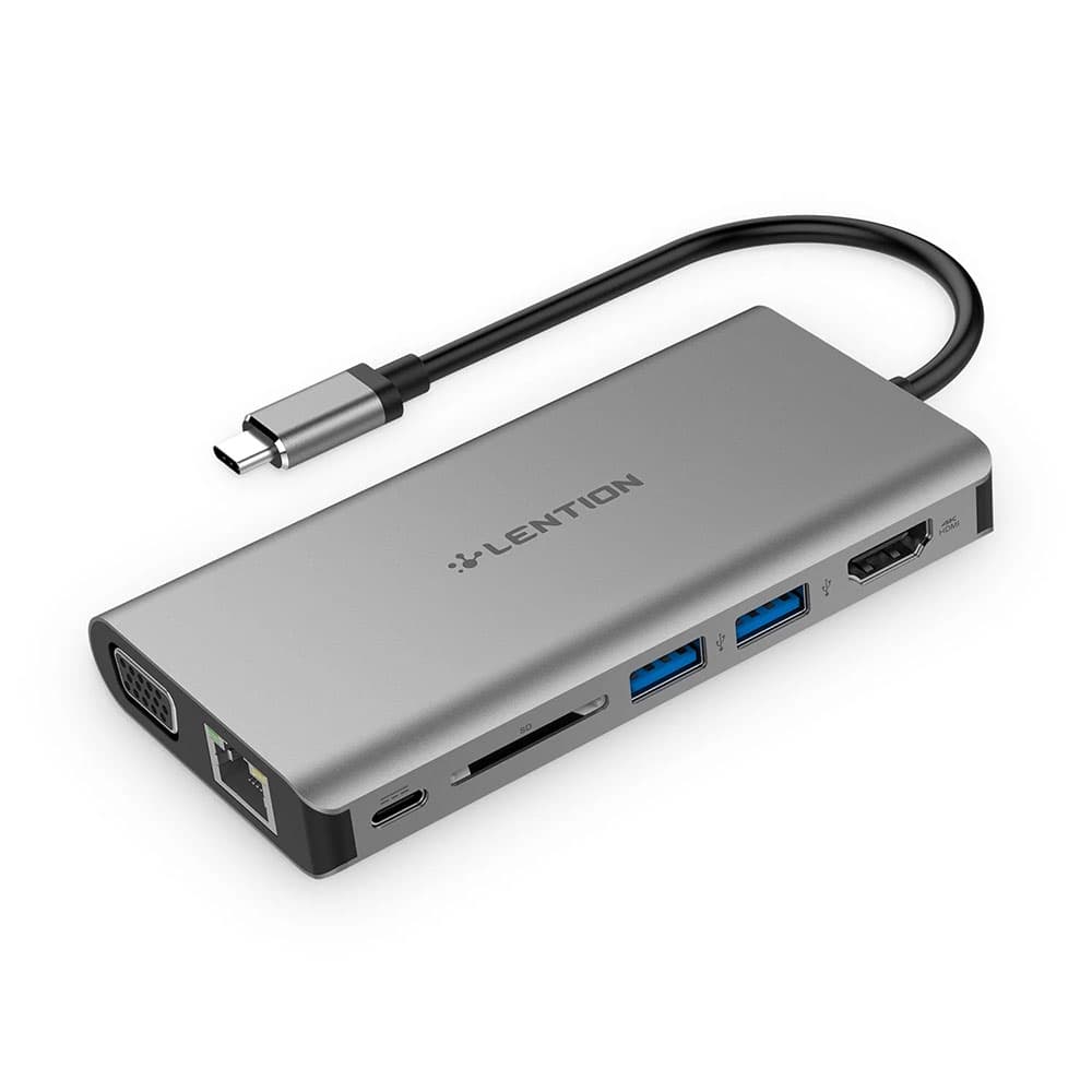 هاب 8 پورت USB-C لنشن LENTION CB-C73