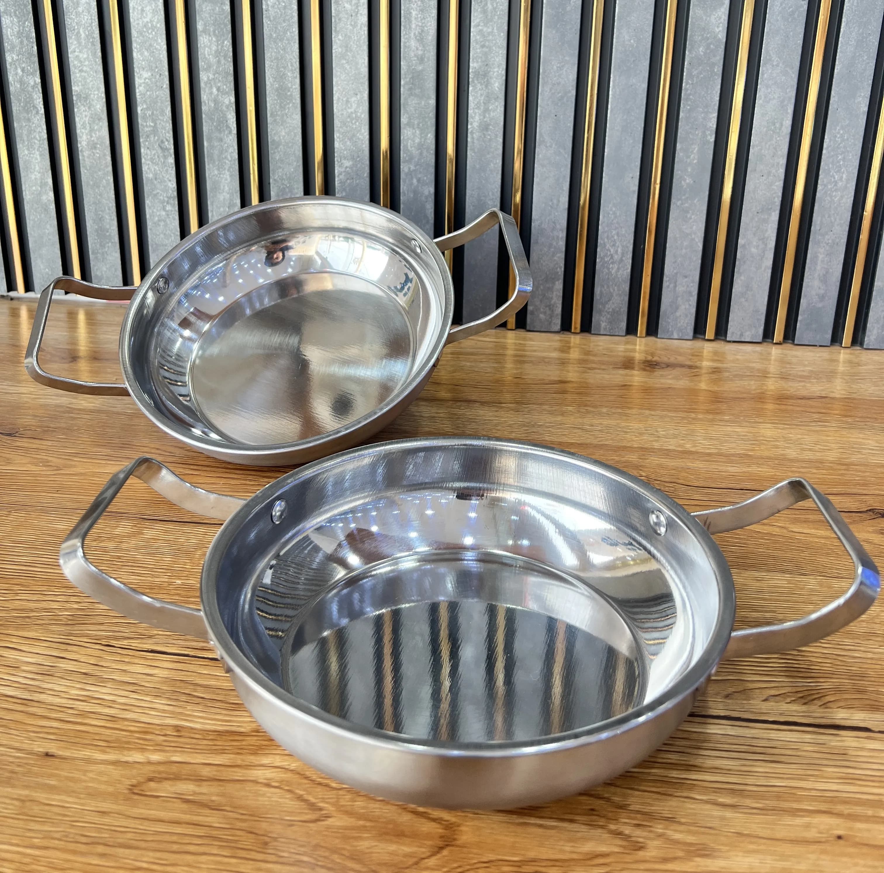 تابه دو دسته تمام استیل کد 76-0611 وارداتی (x)