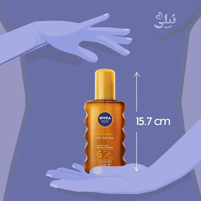 لوسیون برنزه کننده حاوی عصاره هویج SPF 6 نیوا — تصویر ۴
