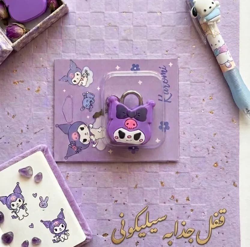 جامدادی تبلتی مدل ماشین حساب و قفل دار طرح کرومی — تصویر ۲