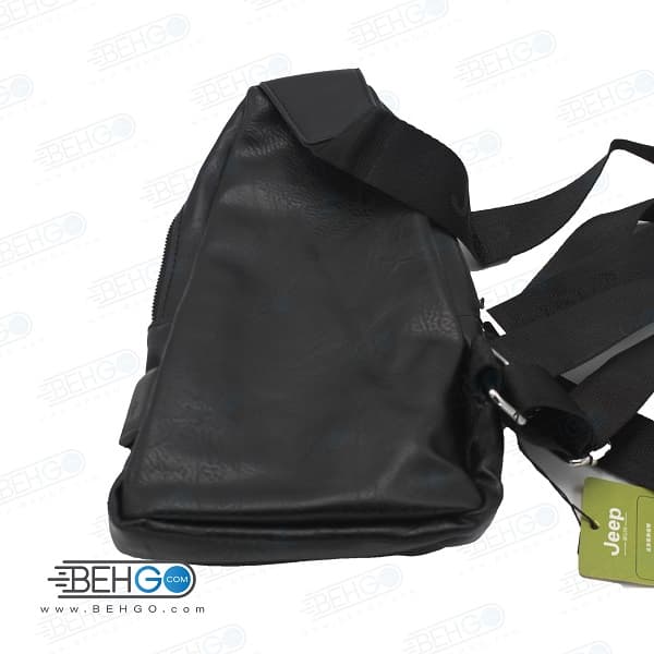 کیف مدارک، لوازم و کیف پاور بانک مدل جیپ 7201 کیف گردنی و دوشی JEEP 7201 Mobile Accessories Bag — تصویر ۲