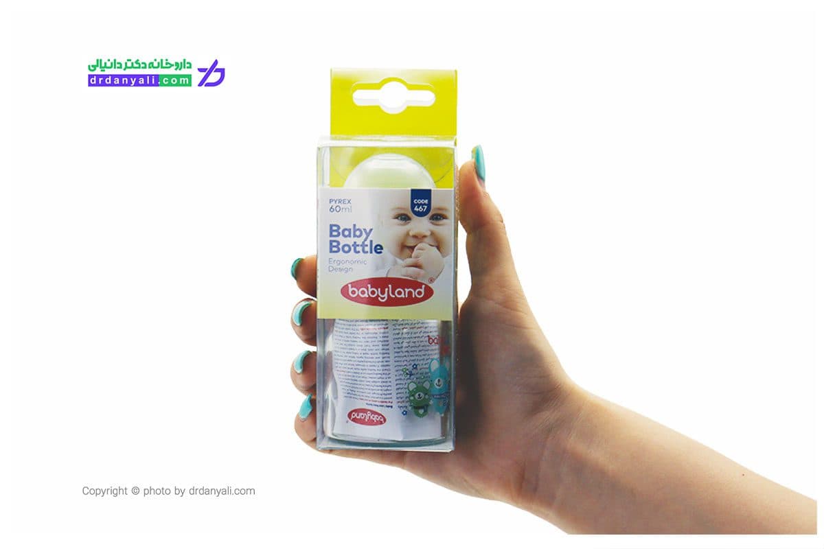 شیشه شیر پیرکس 467 بی بی لند مناسب از بدو تولد تا 6 ماهگی 60 میل — تصویر ۲