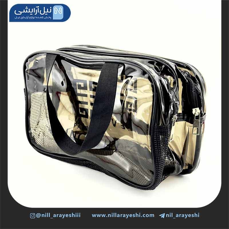 کیف آرایشی سایز متوسط واش بگ دو زیپی ( مستطیلی ) — تصویر ۵