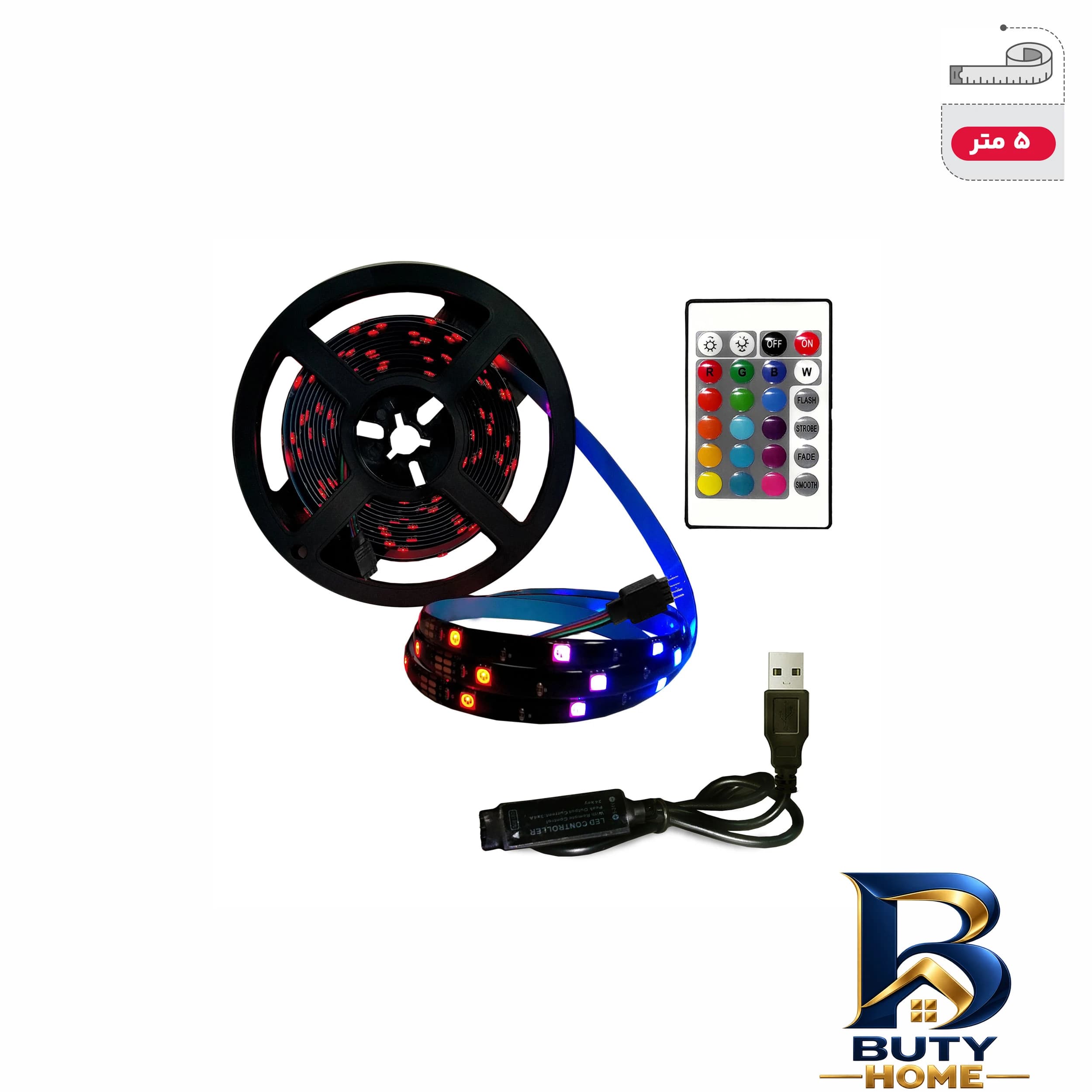 ریسه ال ای دی لومینوس مدل USB GAMING طرح طول 5 متر — تصویر ۳