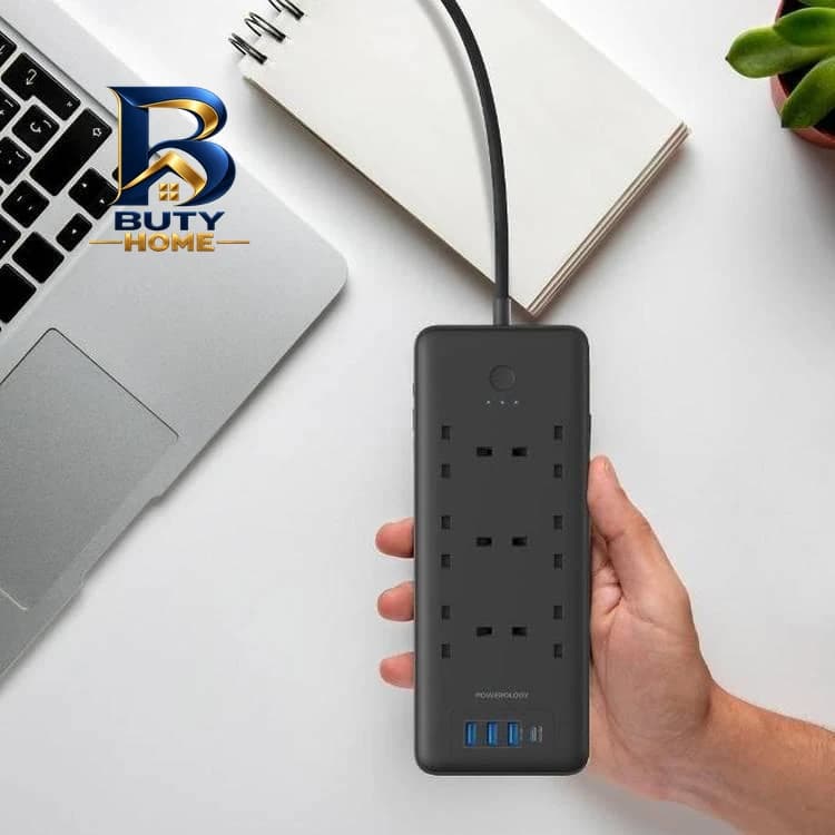 چندراهی برق هوشمند پاورولوجی مدل Multi-Port Smart Power Strip PD 30W — تصویر ۲