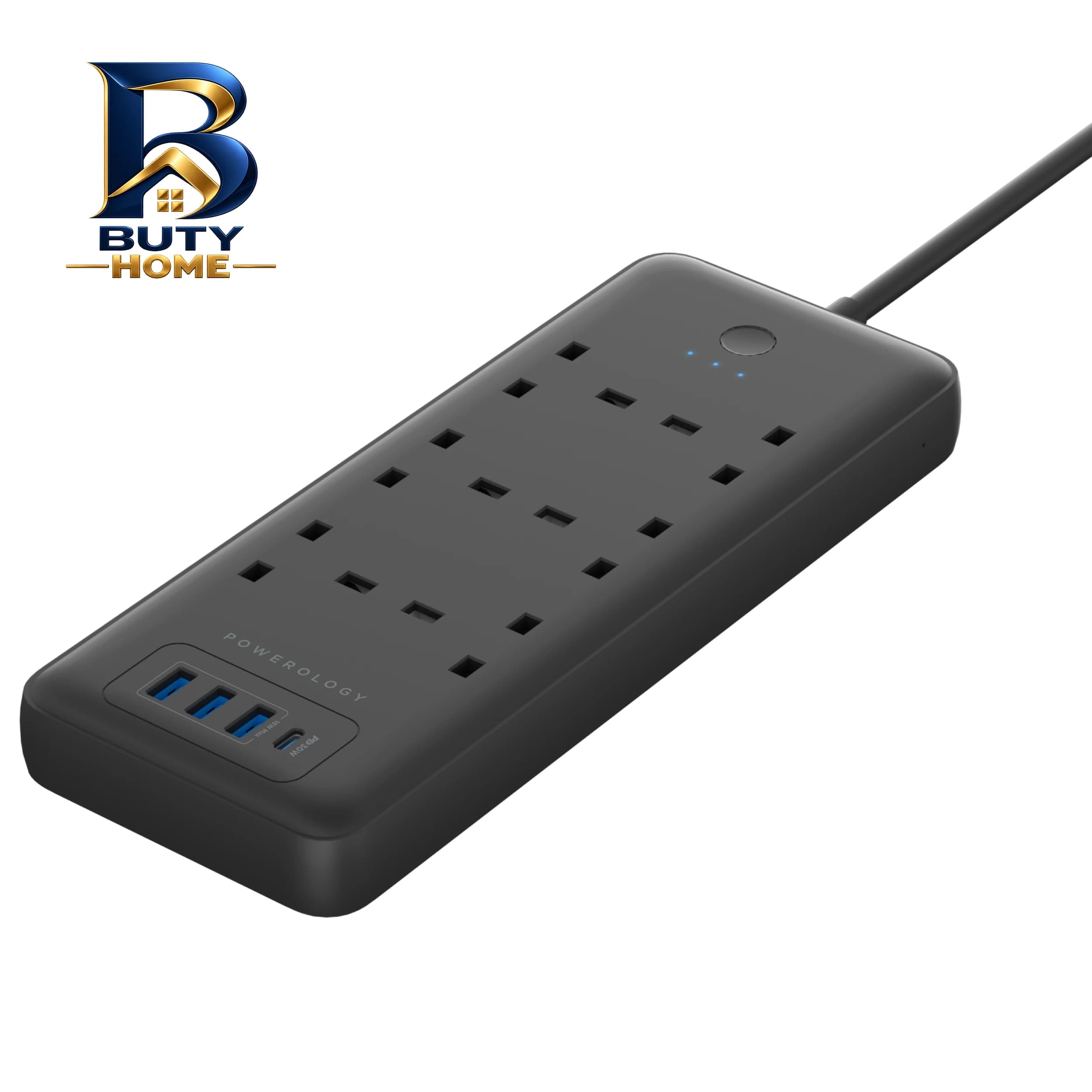 چندراهی برق هوشمند پاورولوجی مدل Multi-Port Smart Power Strip PD 30W — تصویر ۵
