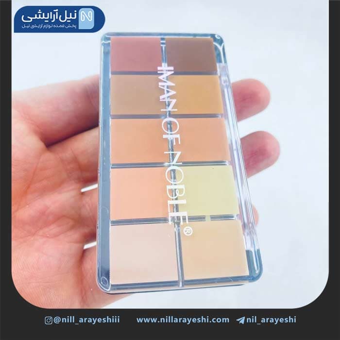 پالت کانسیلر و کانتور ده رنگ ایمن آف نوبل کد 6210A — تصویر ۳