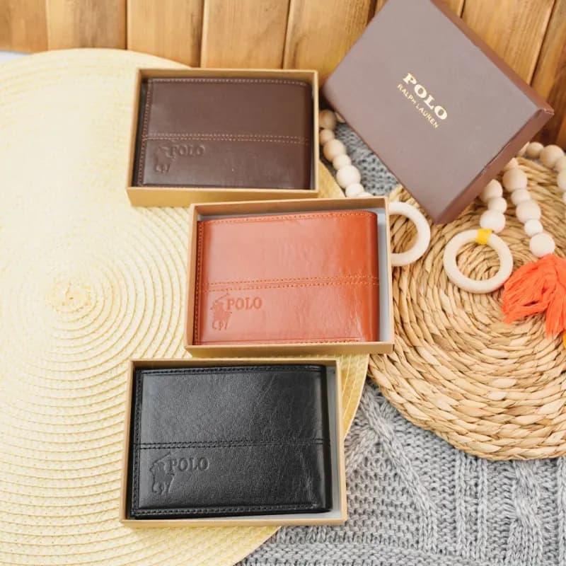 کیف پول مردانه polo چرم طبیعی 4-289