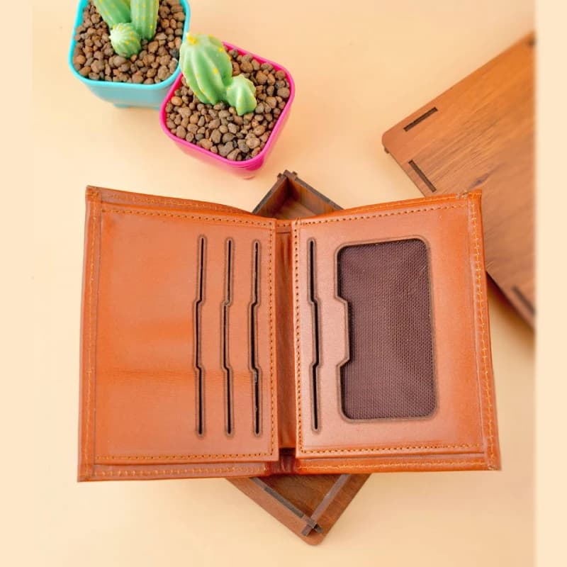 کیف پول کتابی آمریکایی مردانه 2-21 — تصویر ۵