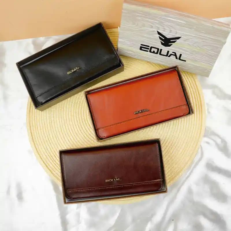 کیف پول سه لت زنانه چرم 2-13