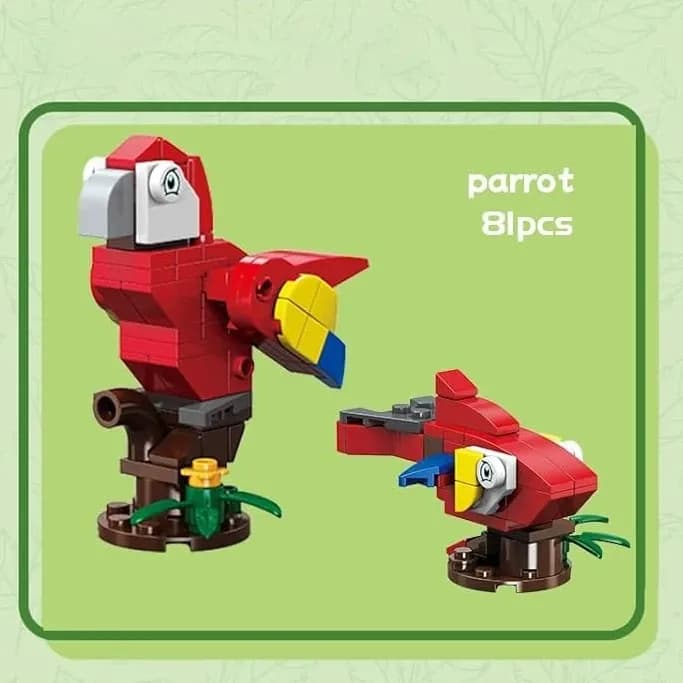 ساختنی ژگائو مدل پرندگان طرح PARROT کد 1991003 — تصویر ۳