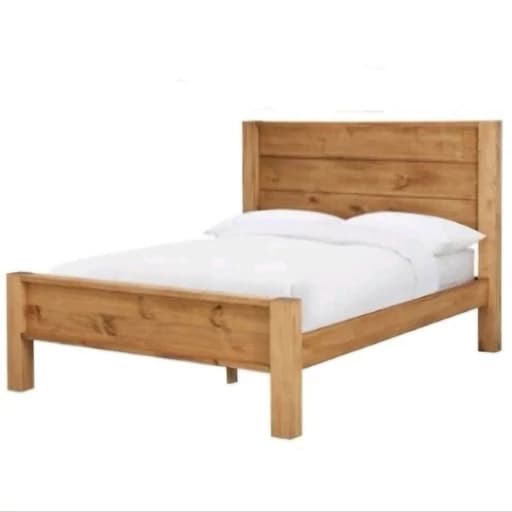 تختخواب دونفره تمام چوب مبلمان فرنا مدل 1141108