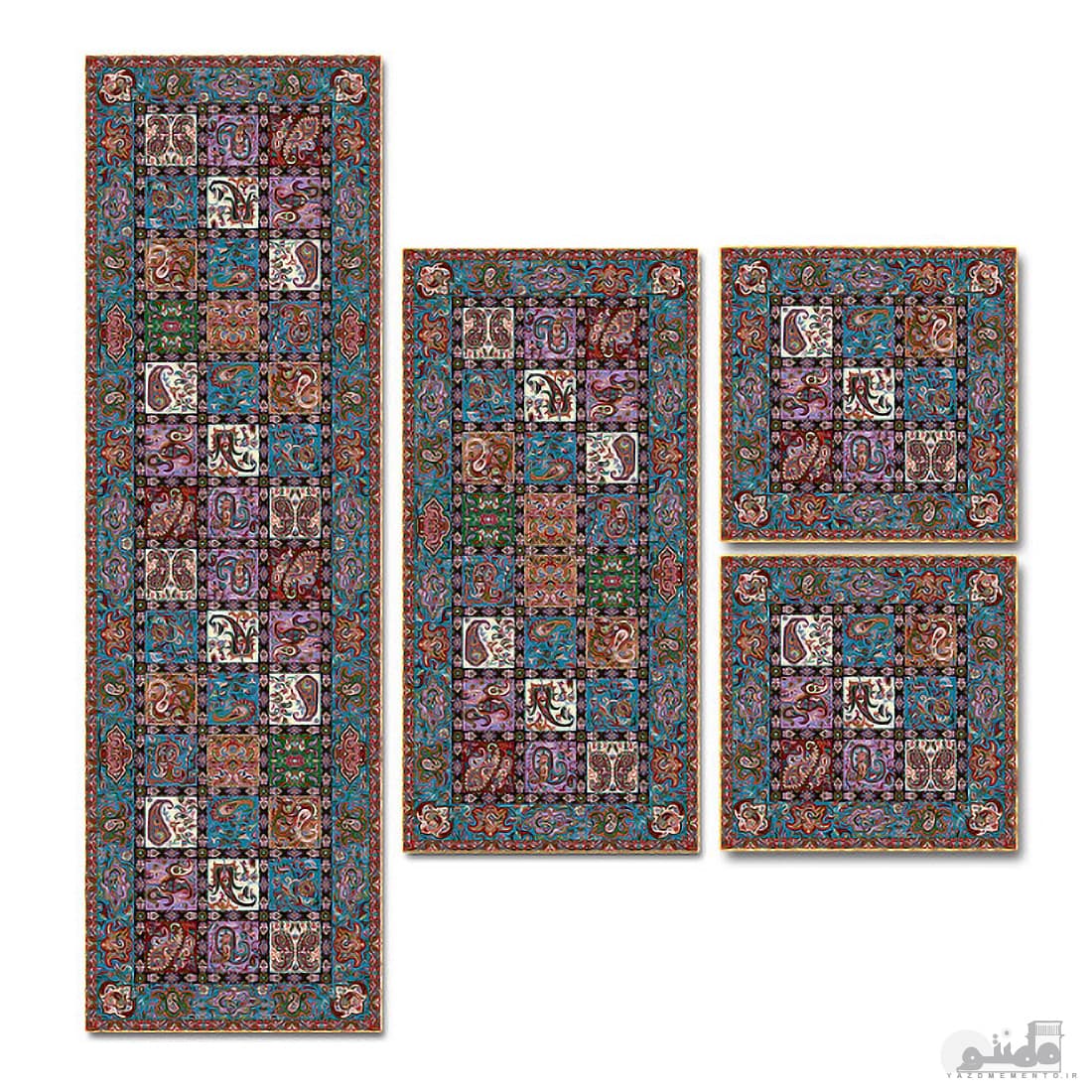 سرویس کامل رومیزی ترمه طرح امپراطور کد 1008