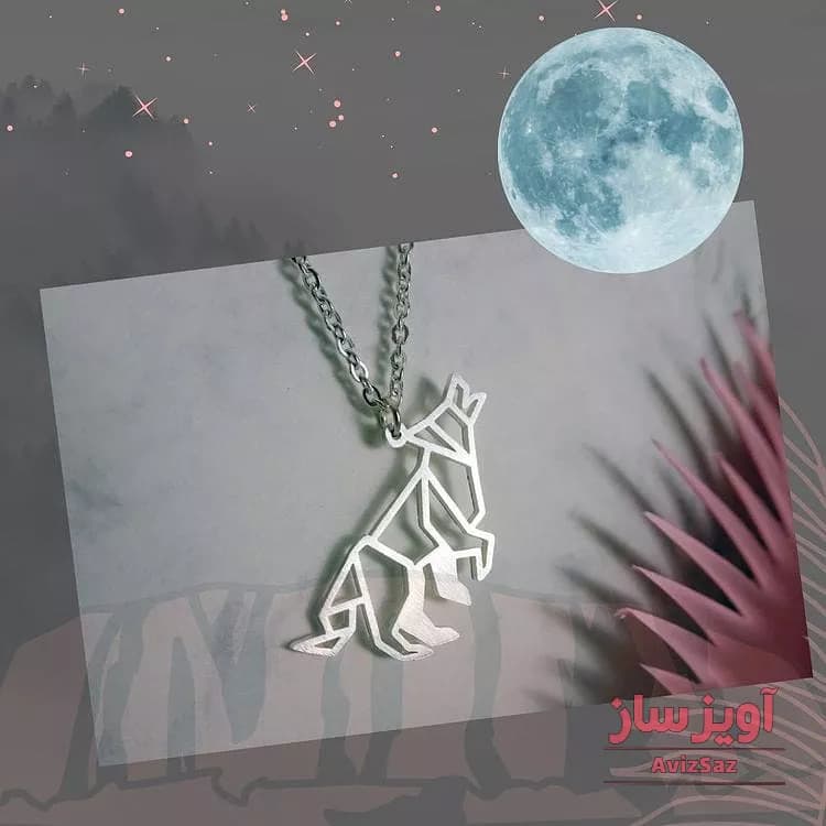 گردنبند گرگ کد 100215