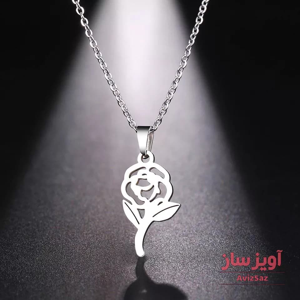 گردنبند گل رز کد 100180