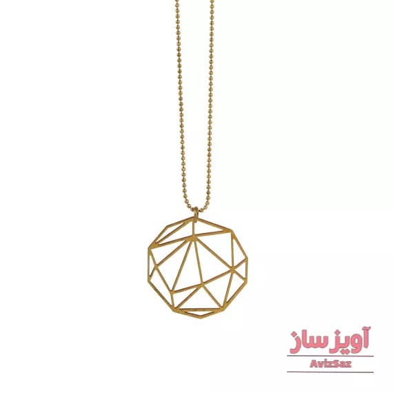 گردنبند شکل هندسی کد 100140