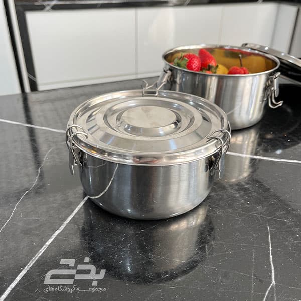 ظرف غذا استیل متوسط — تصویر ۴