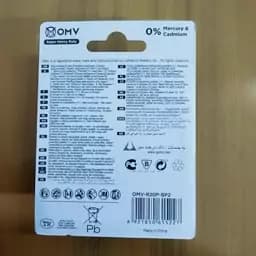 باطری نیم قلم سوپر آلکالاین برند OMV ، پک 2 تایی — تصویر ۳
