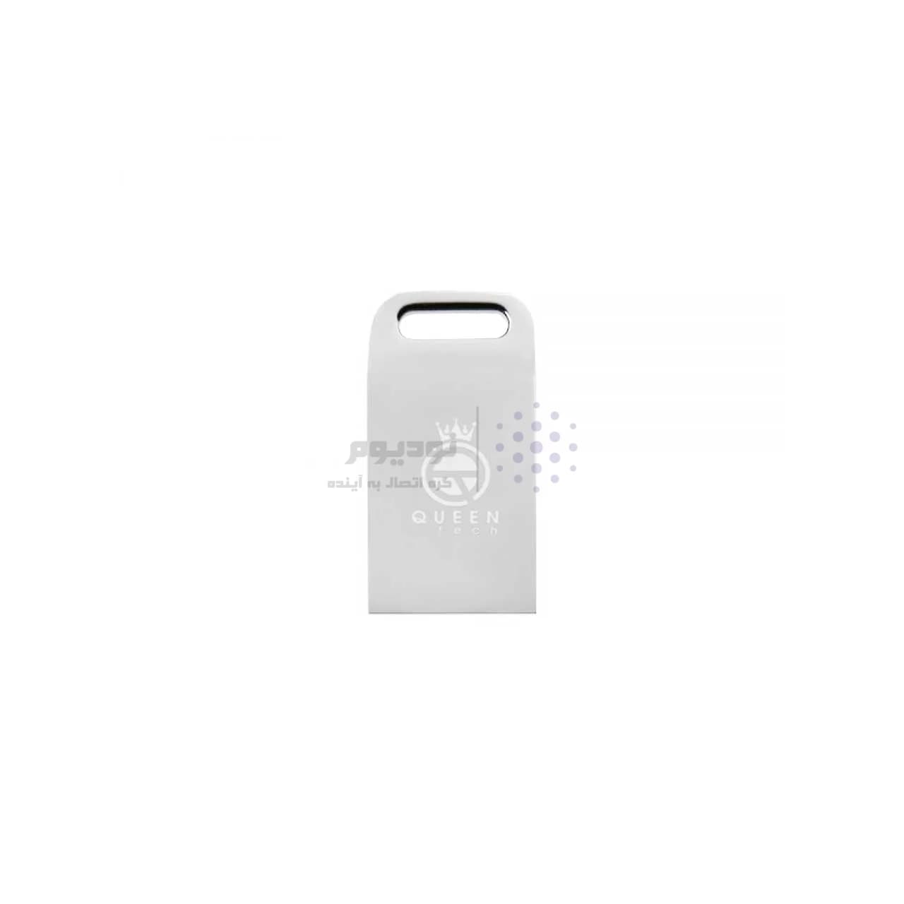 Queen UNIQUE USB2.0 Flash Memory-64GB نقره ای (گارانتی مادام العمر شرکت آی تین) — تصویر ۲