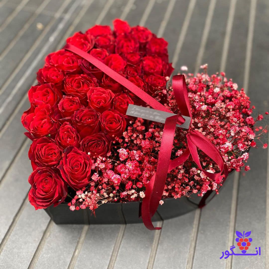 باکس گل قلبی عاشقانه آرمیتا💝 — تصویر ۲