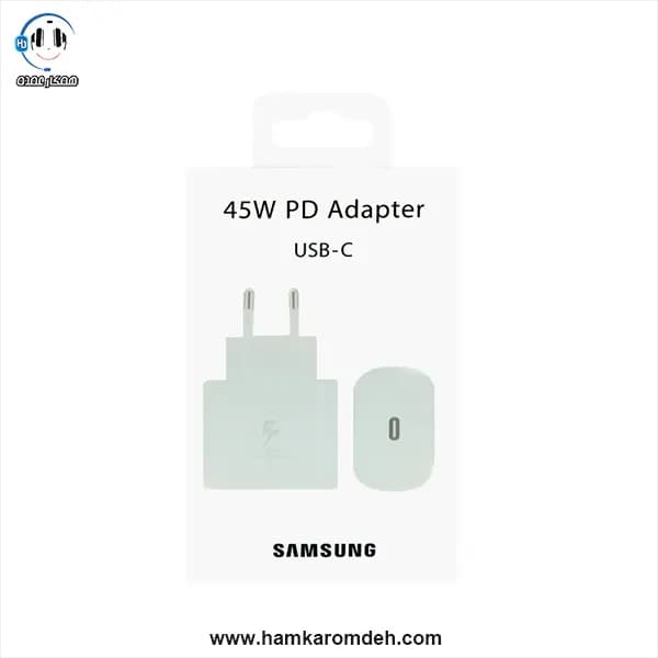 شارژر دیواری NOTE20 45W سامسونگ SAMSUNG سفید — تصویر ۳
