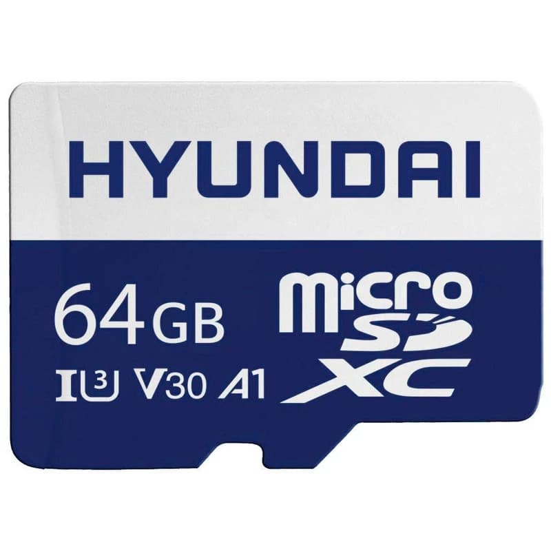 رم میکرو 64 گیگ هیوندای Hyundai A1 V30 U3 C10 100MB/s — تصویر ۲