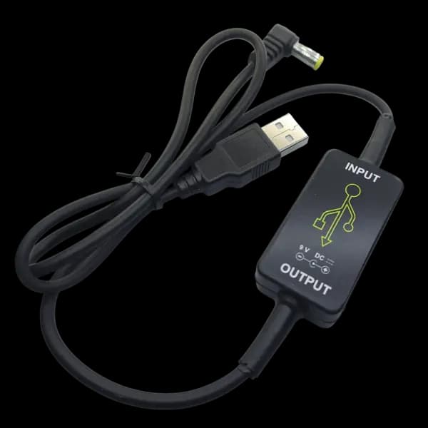 کابل مبدل 5 ولت USB به 9 ولت فیش آداپتور نری رایت