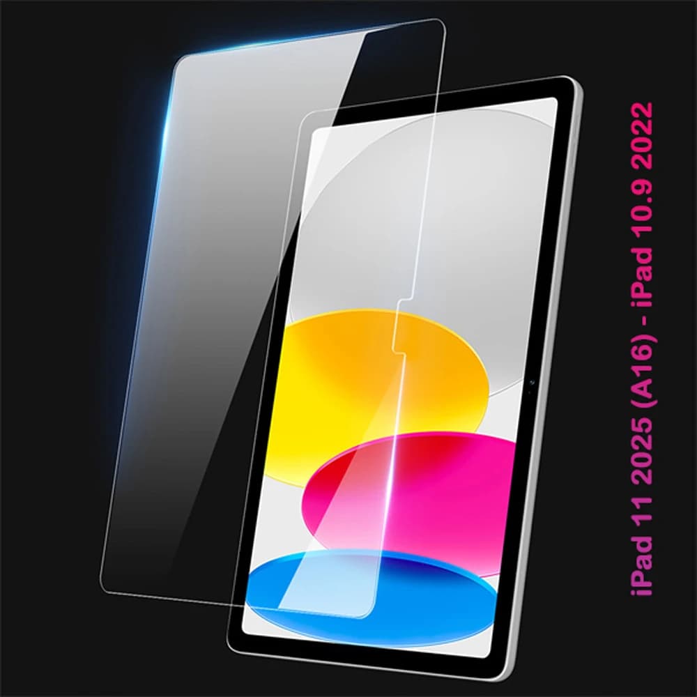 گلس شیشه ای شفاف تبلت iPad 11 2025 ( A16 ) — تصویر ۸