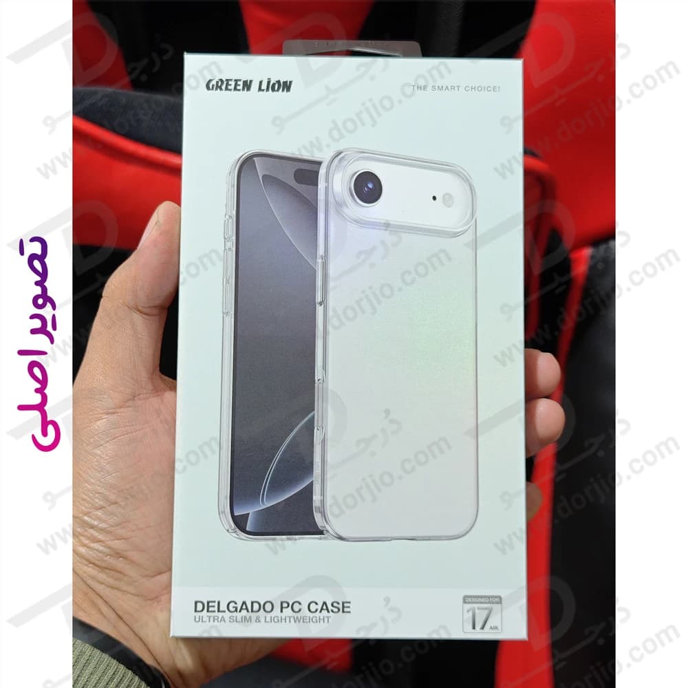 قاب Delgado تمام شفاف iPhone 17 Air مارک Green Lion — تصویر ۶