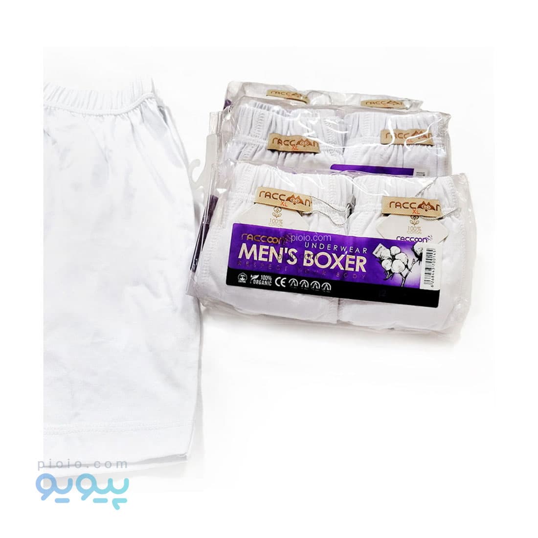 شورت نخی مردانه ارگانیک سایز XL بسته دو عددی عمده و کارتنی — تصویر ۶