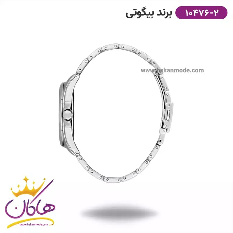 ساعت مچی بیگوتی مردانه فلزی صفحه مشکی کد BG.1.10476-2 — تصویر ۲