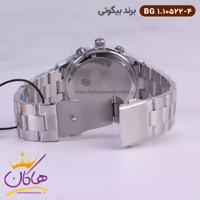 ساعت مچی بیگوتی مردانه فلزی صفحه رزگلد کد BG.1.10522-4 — تصویر ۳