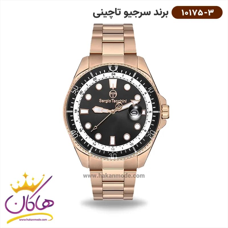 ساعت سرجیو تاچینی مردانه استیل رزگلد کد 10175/3