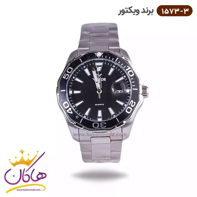 ساعت ویکتور مردانه فلزی کد 1573/3